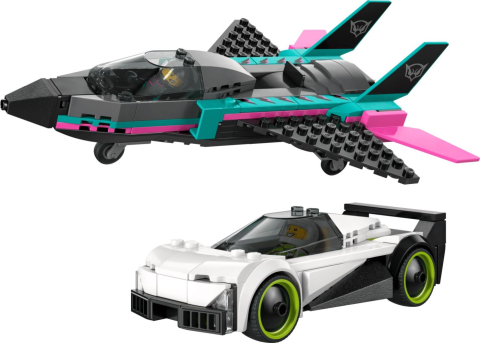 LEGO CITY AVION CU REACTIE VS MASINA 60489 [3]