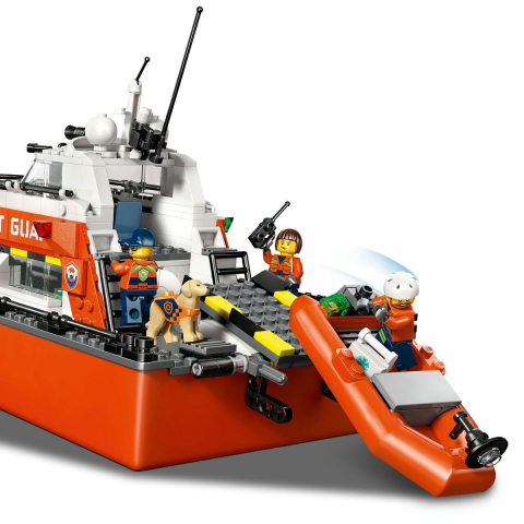 LEGO CITY BARCA DE SALVARE SI ELICOPTER ALE PAZEI DE COASTA 60504 [4]