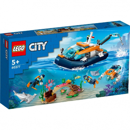 Lego City - Lego city barca pentru scufundari de explorare 60377
