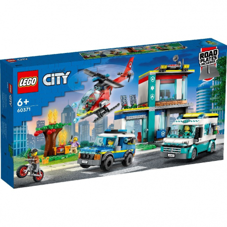 Lego City - LEGO City Centru pentru Vehicule de Urgență 60371
