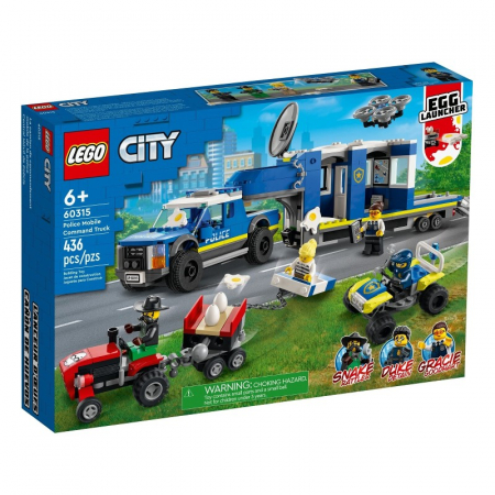 Jocuri si articole copii - LEGO City Mașina Centru de Comandă Mobil al Poliției 60315 