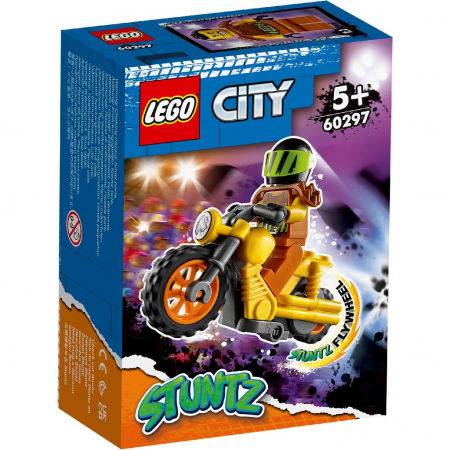 Jocuri si articole copii - LEGO City Motocicleta de Cascadorie pentru Impact 60297