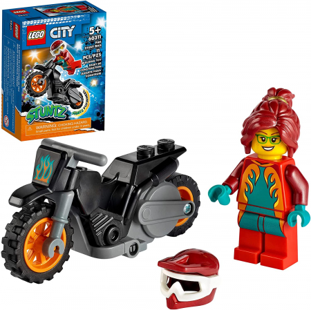 Jocuri si articole copii - LEGO City Motocicleta de Cascadorie pentru Pompieri 60311