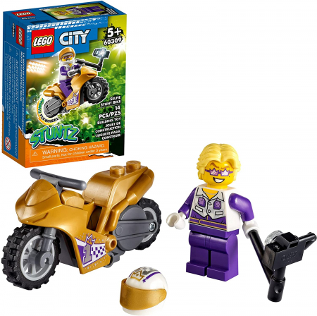 Jocuri si articole copii - LEGO City Motocicleta de Cascadorie pentru Selfie 60309