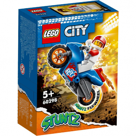 Jocuri si articole copii - LEGO CITY MOTOCICLETA DE CASCADORIE-RACHETA 60298