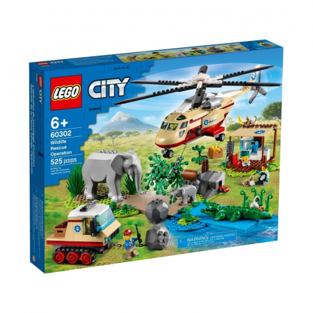 Lego City - LEGO City Operațiune de Salvare a Animalelor Sălbatice 60302