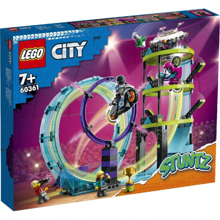 Lego City - LEGO City Provocarea Supremă de Cascadorii pe Motocicletă 60361