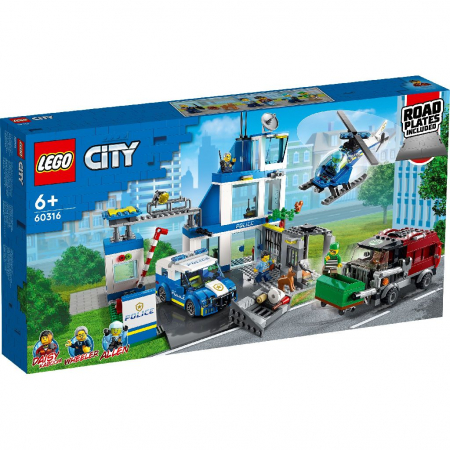 Jocuri si articole copii - LEGO City Secție de Poliție 60316 