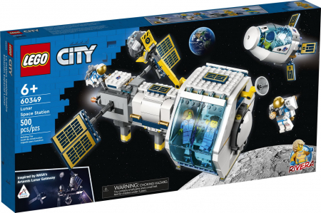 Jocuri si articole copii - LEGO City Stație Spațială Selenară 60349 