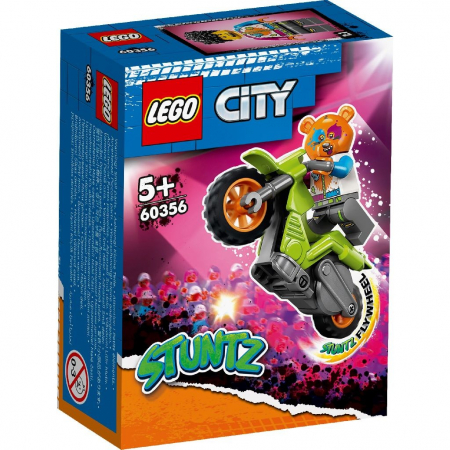 Lego City - LEGO City Stuntz Motocicleta de Cascadorie cu Urs 60356