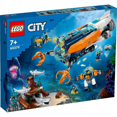 Lego City - LEGO City Submarin de Explorare la Mare Adancime 60379