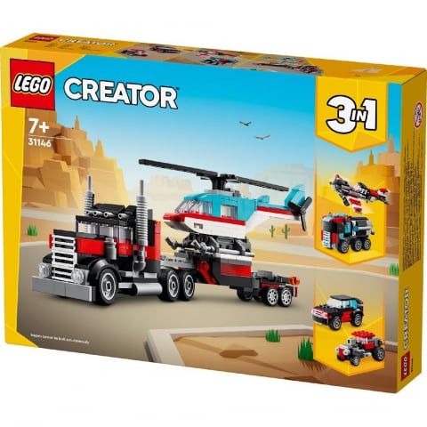 Lego Creator 3In1 Camioneta Platforma Cu Elicopter 31146 [4]