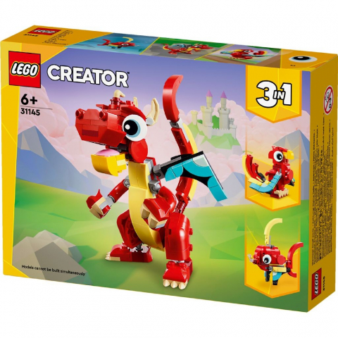 Lego Creator 3In1 Dragon Rosu 31145 [4]