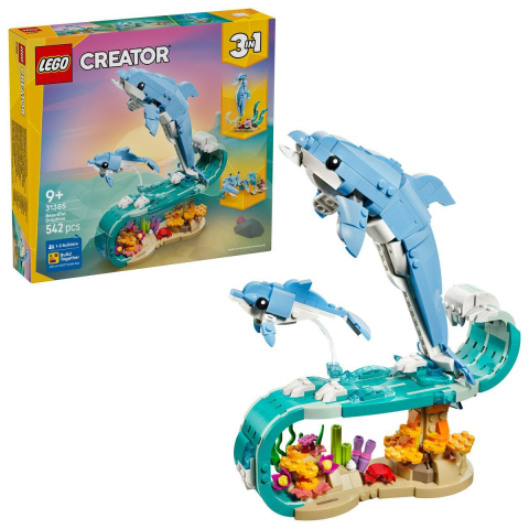 Jocuri si articole copii - LEGO CREATOR ANIMALE MARINE DELFINI SUPERBI 31385