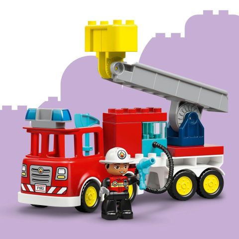 LEGO DUPLO CAMION DE POMPIERI CU FURTUN SI POMPIER 10473 [7]
