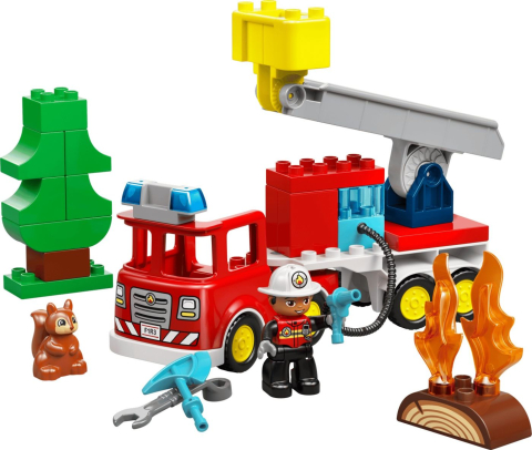 LEGO DUPLO CAMION DE POMPIERI CU FURTUN SI POMPIER 10473 [2]