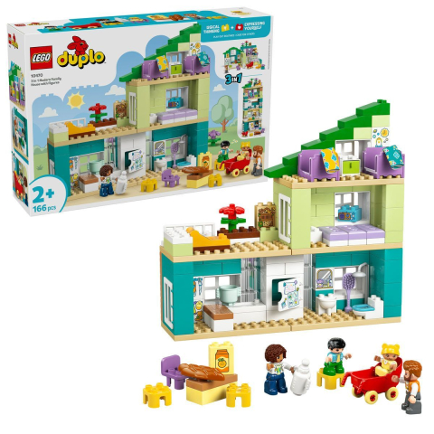 LEGO DUPLO CASA MODERNA DE FAMILIE 3 IN 1 CU FIGURINE 10470 [0]