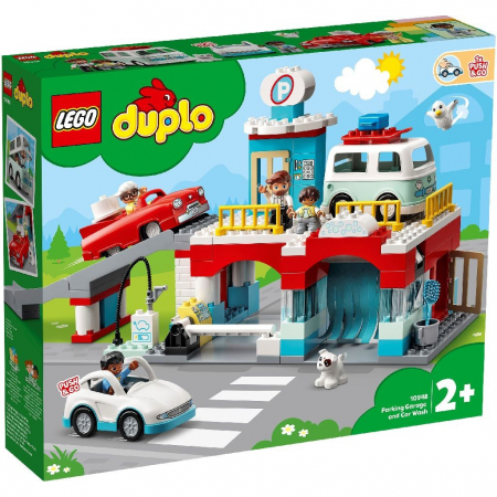 Jocuri si articole copii - LEGO Duplo Garaj și Spălătorie de Mașini 10948 