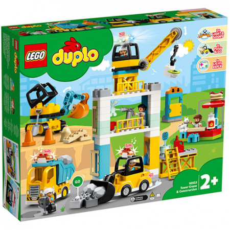 Jocuri si articole copii - Lego duplo macara turn si constructie 10933