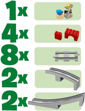 LEGO DUPLO Pod și Șine de Cale Ferată 10872  [6]