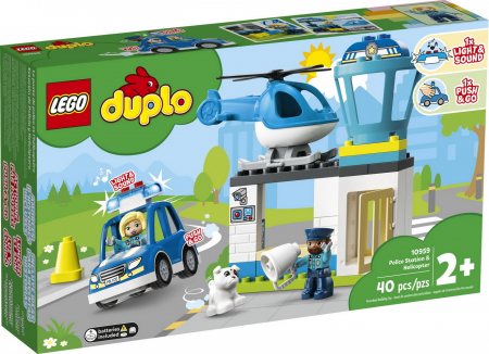 Lego Duplo - LEGO Duplo Secție de Poliție și Elicopter 10959 