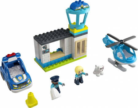 LEGO Duplo Secție de Poliție și Elicopter 10959  [1]