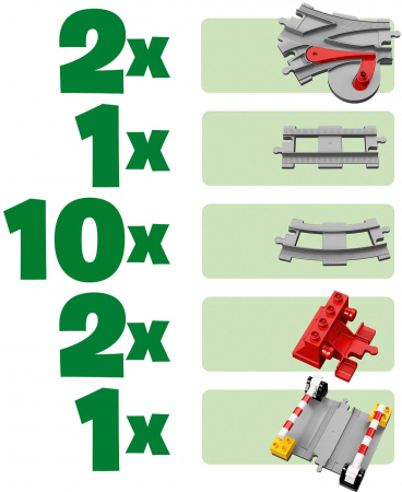 LEGO DUPLO Șine de Cale Ferată 10882  [5]