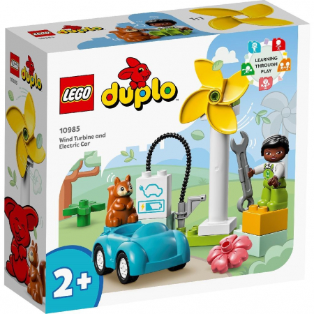 Lego Duplo - LEGO Duplo Tubina Eoliana si Masina Electrica 10985