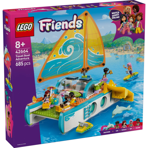 Lego Friends - LEGO FRIENDS CALATORIA AVENTUROASA CU BARCA 42664