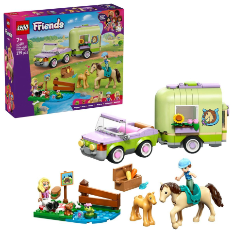 Seturi  de constructie - LEGO FRIENDS REMORCA PENTRU CAL SI MANZ 42695