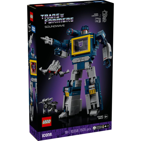 Jocuri si articole copii - LEGO ICONS TRANSFORMERS SOUNDWAVE 10358