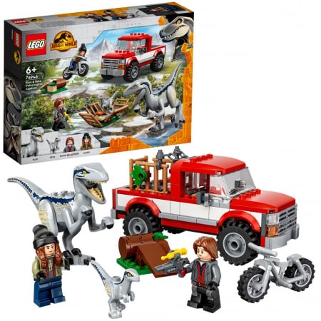 Lego jurassic world capturarea dino velociraptorilor blue si beta 76946 [4]