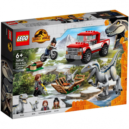 Jocuri si articole copii - Lego jurassic world capturarea dino velociraptorilor blue si beta 76946