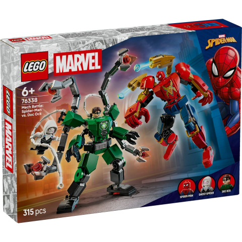 Jocuri si articole copii - LEGO MARVEL BATALIA ROBOTILOR OMUL PAIANJEN VS DOC OCK 76338