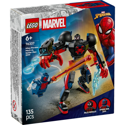 Jocuri si articole copii - LEGO MARVEL ROBOTUL LUI MILES MORALES VS OMUL PAIANJEN 2099 76337