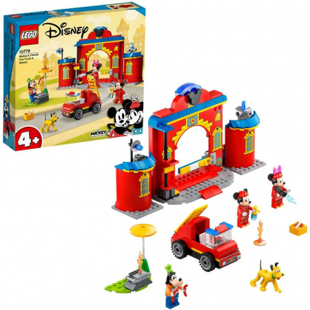 Lego Friends - Lego mickey and friends statia si camionul de pompieri ale lui mickey si prietenilor sai 10776