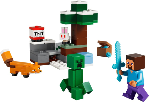 LEGO MINECRAFT AVENTURA DIN TAIGA A LUI STEVE 21583 [1]
