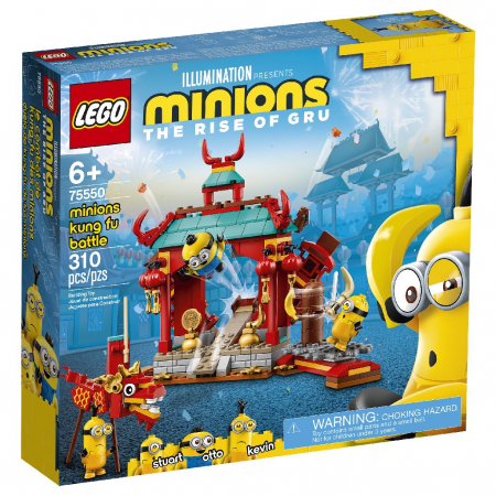Seturi  de constructie - LEGO Minions Lupta Kung Fu a Minionilor 75550 