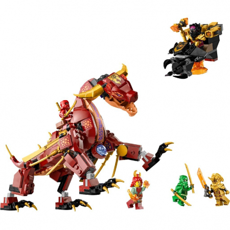 Lego ninjago dragonul de lava transformator cu val de caldura 71793 [1]