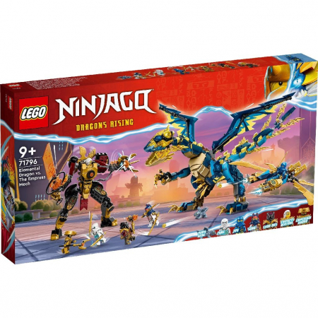 Seturi  de constructie - Lego ninjago dragonul stihie vs robotul imparatesei 71796