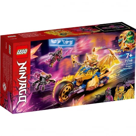 Lego Ninjago - LEGO Ninjago Motocicleta Dragon Aurie a lui Jay 71768 