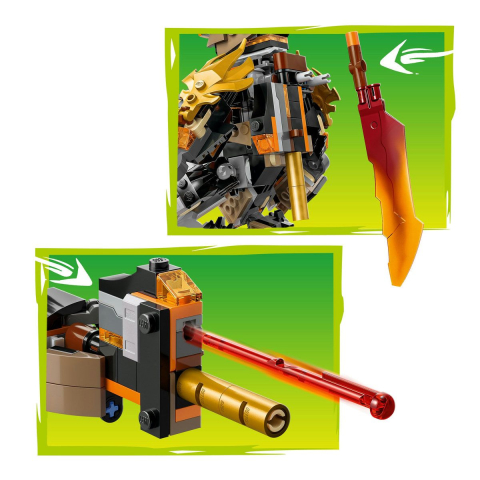 LEGO NINJAGO ROBOTUL DE MISIUNE AL LUI COLE SI DRAGONUL ZANE 71854 [4]