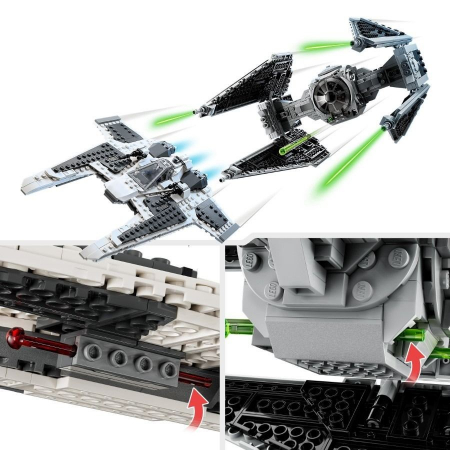 LEGO Star Wars Fing Fighter Mandalorian vs Tie Interceptor 75348 [6]