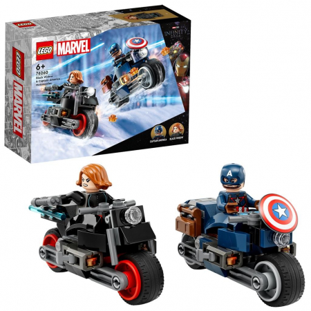 LEGO Super Heroes Motocicletele lui Black Widow si Captain America 76260 [5]