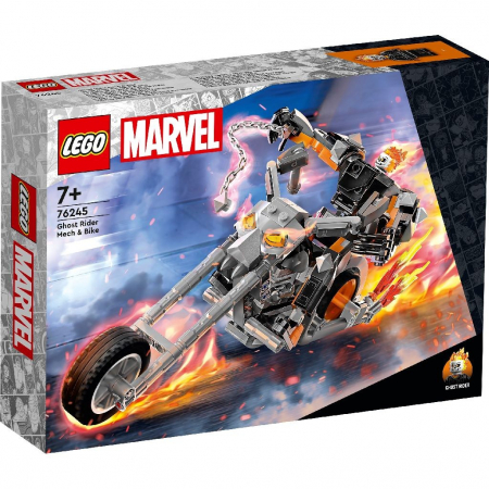 Jocuri si articole copii - LEGO Super Heroes Robot și Motocicletă Călărețul Fantoma 76245