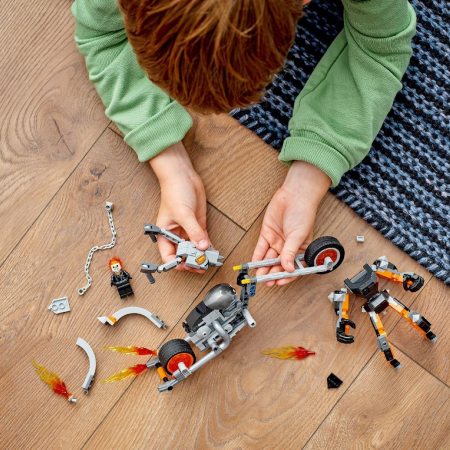 LEGO Super Heroes Robot și Motocicletă Călărețul Fantoma 76245 [3]