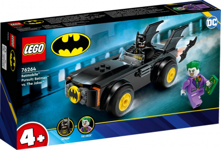 Seturi  de constructie - LEGO Super Heroes Urmarire pe Batmobile Batman contra Joker 76264 