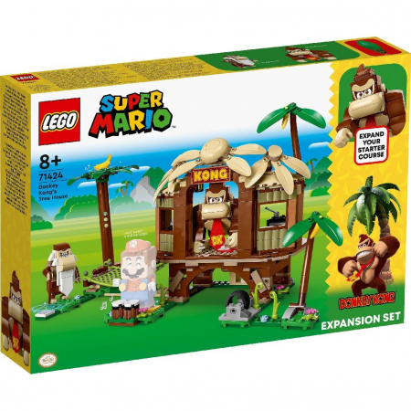Seturi  de constructie - LEGO Super Mario Set de Extindere Casa din Copac a lui Donkey Kong 71424