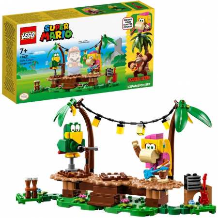 LEGO Super Mario Set de Extindere Concertul lui Dixie Kong în Junglă 71421 [3]