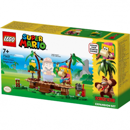 Seturi  de constructie - LEGO Super Mario Set de Extindere Concertul lui Dixie Kong în Junglă 71421